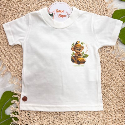 Conj Coala no Safari Off White e verde